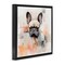 Stupell Industries French Bulldog Abstract Framed Floater Canvas Wall Art